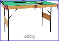 Folding Pool Table, 55 Inch Folding Pool Table for Adults and Kids Steady Modern