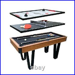Freetime Fun 5' Convertible 3-in-1 Pool Table with Bonus Combo Multi-Game Top