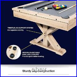 Freetime Fun Rockford 7' 3 in 1 Multi Game Pool Dining Table and Table Tennis