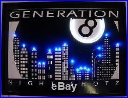 Generation 8 Ball neon LED Lighted Billiards Art sign pool table lamp light