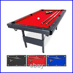 GoSports 6, 7, or 8 ft Billiards Table Portable Pool Table Includes Full