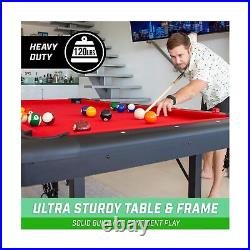 GoSports 6, 7, or 8 ft Billiards Table Portable Pool Table Includes Full