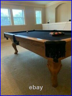 Golden West Pool Table Kamon Model with Carved Legs