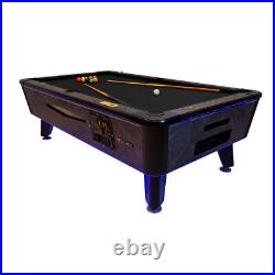 Great American Black Beauty Pool Billiards Table Coin Op 6 ft