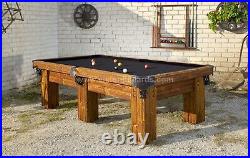 Hand-Crafted RUSTIC LOG Pool Table'RANCH' for Log Home, Cabin or Ranch