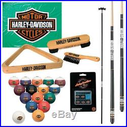 Harley Davidson Billiards Pool Table Starter Accessory Kit