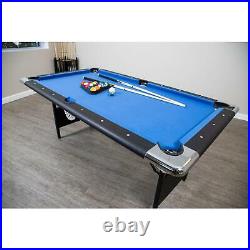 Hathaway Fairmont Portable 6 Ft Folding Pool Table With Accessories Included