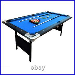 Hathaway Fairmont Portable Pool Table, 6-Ft, Blue/Black