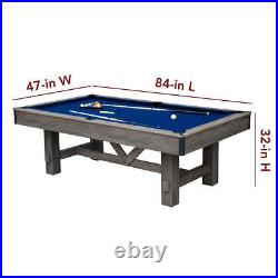 Hathaway Logan 7-ft 3-in-1 Multi Game Dining Table with Pool and Ping Pong