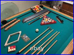 Imperial 8' Billiard Pool Table. With Everything You Need. Look