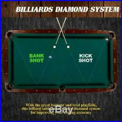 Indoor Sturdy Professional Pool Table Felt Billiard with Free Accessories Play Set