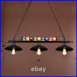 Industrial Retro Ceiling Light Billiard Iron Pool Table Pendant Bar Fixture Lamp