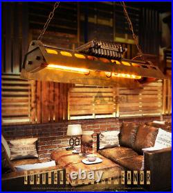Industrial Steampunk Chandelier Pool Table Ceiling Light Fixture Pendant Lamp