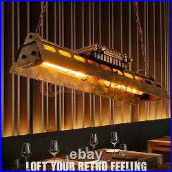 Industrial Steampunk Chandelier Pool Table Ceiling Light Fixture Pendant Lamp