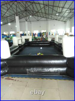 Inflatable Foot Pool Table Football Pool Pitch Ball Billiards with 16Balls &Blower