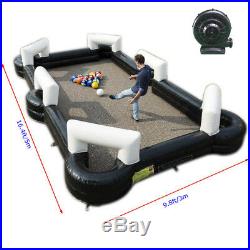 Intbuying Inflatable Foot Pool Table Football Pool Human Billiards Outdoor 5m3m