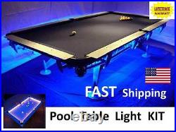 LED Pool & Billiard Table Lighting KIT light your 8 ball rack and accessories