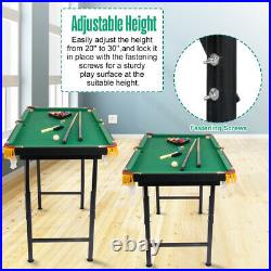 LIFEDECO 47 Mini Pool Table Game Billiard Set Kids Toy Gift Adjustable Height