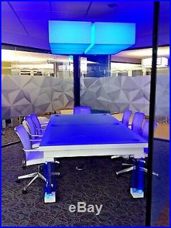 LUXURY CONVERTIBLE DINING POOL TABLE Billiard Dining Desk Fusion MONACO 8' 8 ft
