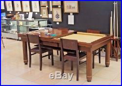 LUXURY CONVERTIBLE DINING POOL TABLE VISION Billiard Desk Fusion NICE 7' 7 ft