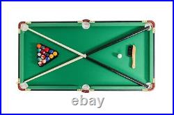 Leo 4-Foot Folding Pool Table Portable & Beginner Friendly Green