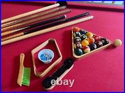 Lone Star 8' Pool Table Set with Sticks, All assessories, Cover, Books