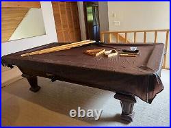 Lone Star 8' Pool Table Set with Sticks, All assessories, Cover, Books