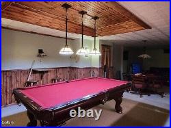 Mahogany slightly used pool tables for sale
