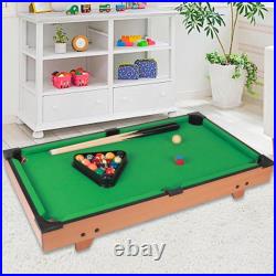 Mini Tabletop Pool Table Set Miniature Pool Table Home Office Billiards Game