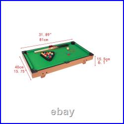 Mini Tabletop Pool Table Set Miniature Pool Table Home Office Billiards Game