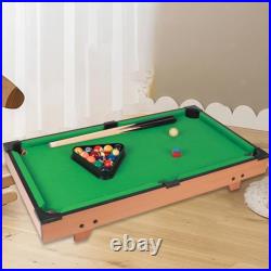 Mini Tabletop Pool Table Set Miniature Pool Table Home Office Billiards Game