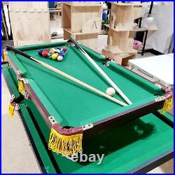 Mini Tabletop Pool Table Set Parent Child Games Playroom Desk Billiards Game