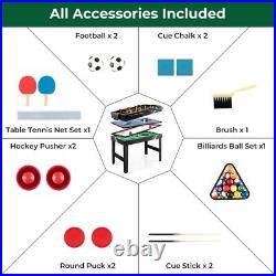 Multi Game Table Pool Billiards Foosball Hockey Table Tennis Convertible Design