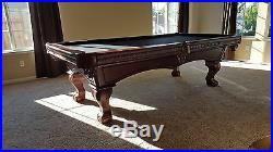 NEW 8ft Pool Table Antique Walnut, with DINING TOP, DELIVERY AND INSTALL INCLUDED