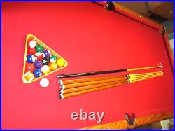 NICE 8' FOOT KASSON POOL TABLE With SINGLE DROP POCKETS 1 SLATE ONLY 1 OWNER