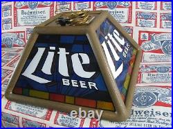 New Custom Vtg Miller Lite Beer Logo Poker Pool Table Bar Light Hanging Sign A+