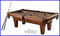 New Fat Cat 7 Foot Frisco II Billiard Pool Table Brown Wool Cloth Balls Sticks