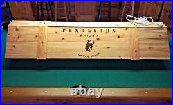 New Pendleton Whisky Pool Table Billiards Light Western Cowboy Decor