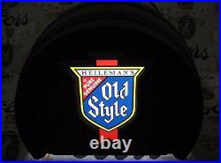New Vtg 1984 Old Style Beer Barrel Hanging Poker Pool Table Light Bar Sign Sweet