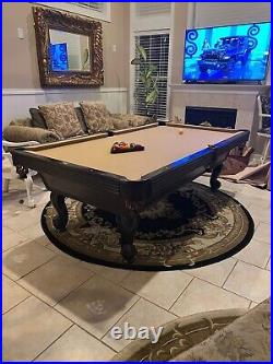 Olhausen 8' used claw legs pool tables for sale $3400