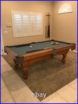 Olhausen Pool Table 7ft Solid Oak