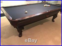 Olhausen Pool table with blue felt