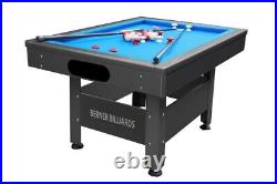 Outdoor/weather Proof Rectangular Bumper Pool Table In Black By Berner Billiards