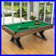 PINPOINT-Pool-Table-7FT-WOODEN-FINISH-TABLE-2x-Cues-Balls-Chalk-Triangle-01-udj