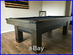 Plank & Hide Morse 8 ft Billiards Pool Table Barnwood Elm + FREE SHIPPING