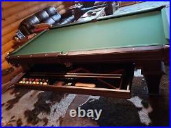 Plank and Hyde 8' Professional Pool Table Tournament Grade Talbot Model