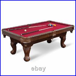 Pool Billiard Table Indoor Sport Family Play Fun Game Room 87 Traditional-Style