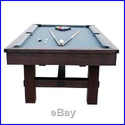 Pool Table 7.5 Feet Game Room Billiard Table Tennis Top All Accessories Included