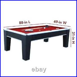 Pool Table (7.5 ft.) (Black/Red)