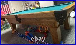 Pool Table 8' Slate Pre-owned The Game Room Store Nj Dealer 08742